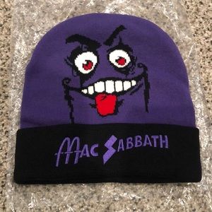 Mac Sabbath purple Grimlice beanie new in bag knit